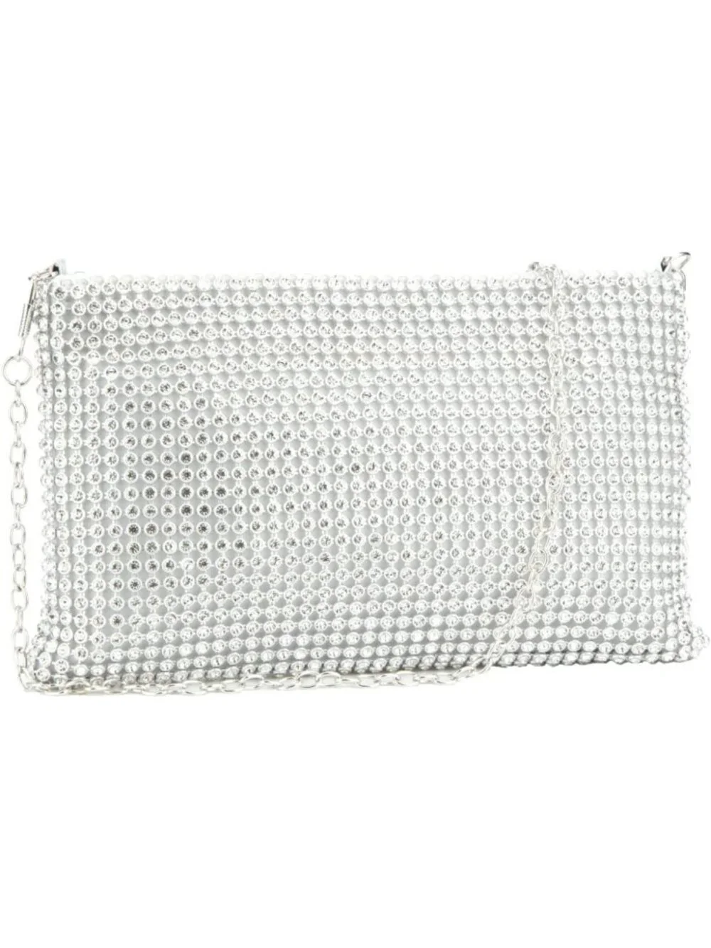 Sparkly Mesh Evening Clutch Bag for Women | Small Crystal Wristlet Purse